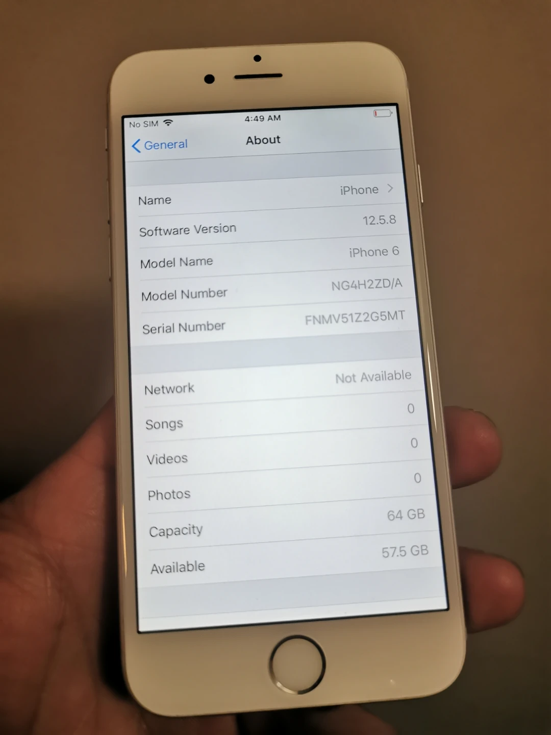 iPhone 6 64G Silver Unlocked to any carrier - photo 5