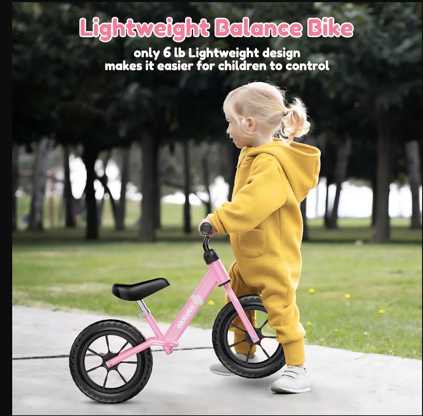 Allobèbè Pink Lightweight Walking Bike - photo 5