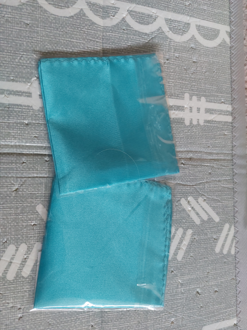 2 x teal pocket squares