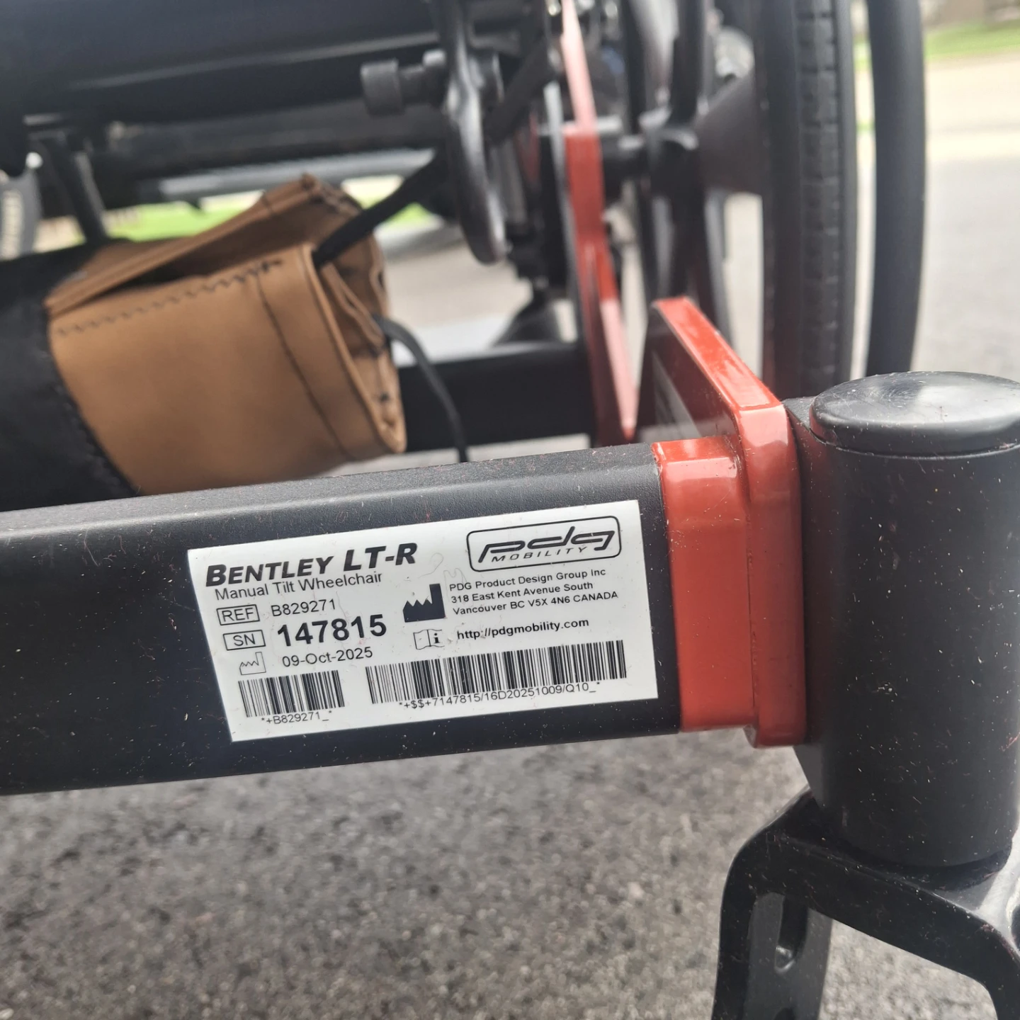 PDG Mobility Bentley LT-R Manual Tilt Wheelchair - photo 4