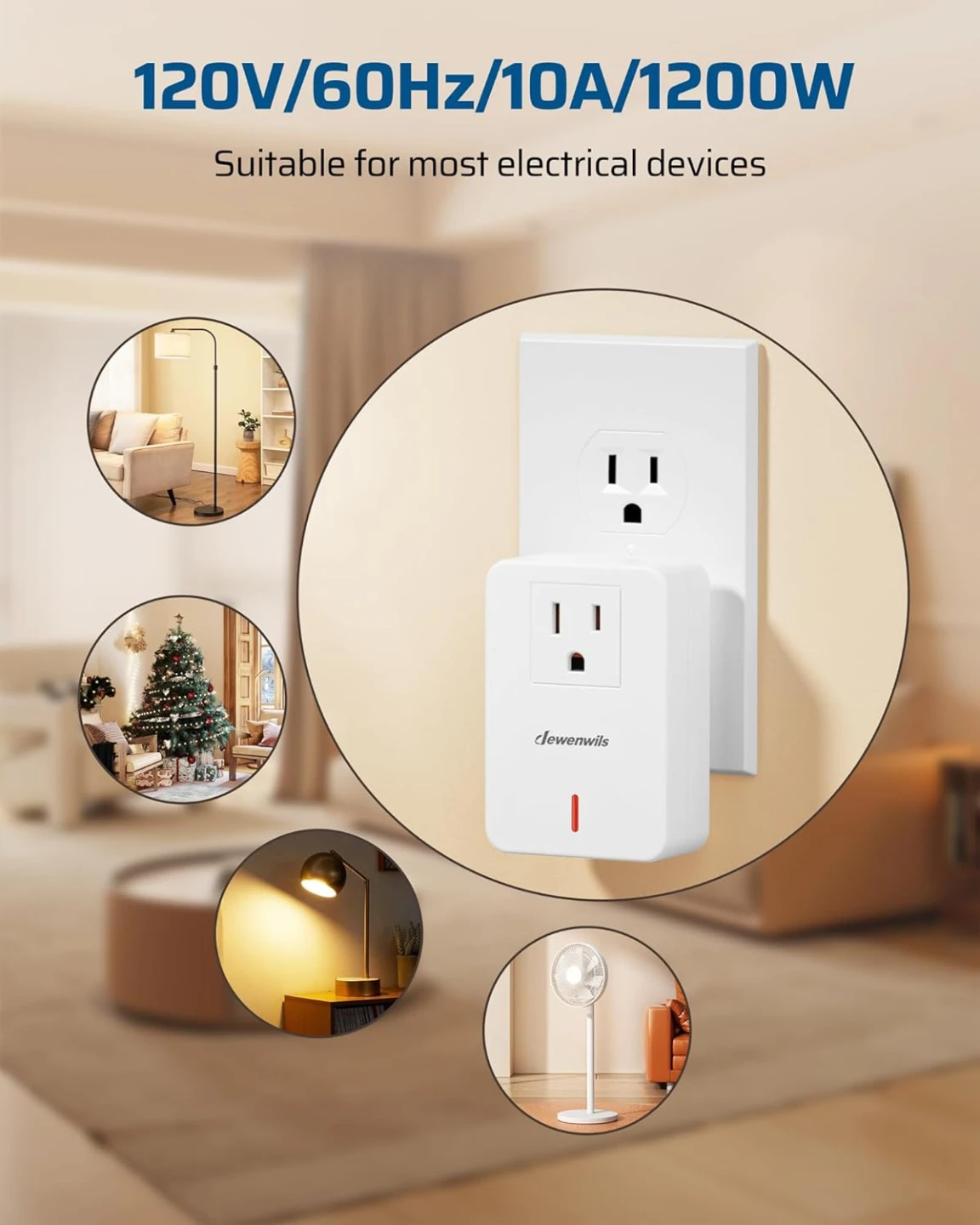 Jewenwils Wireless Remote Control Outlet and Wall Switch - photo 5