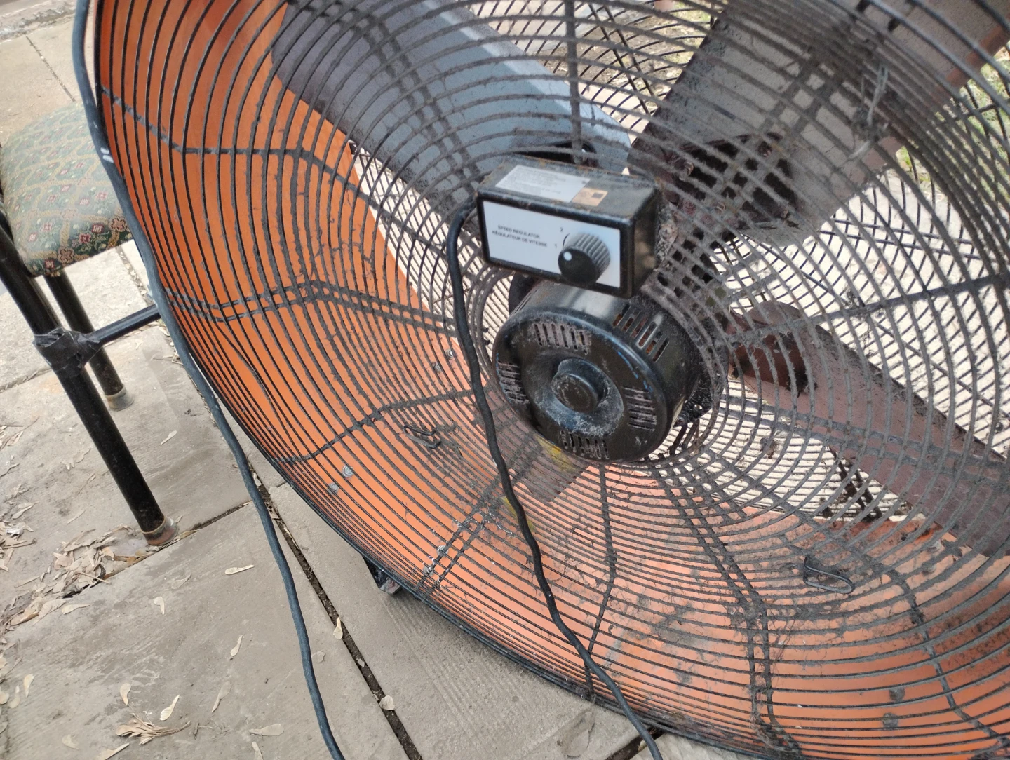 Orange Industrial Drum Fan - photo 2