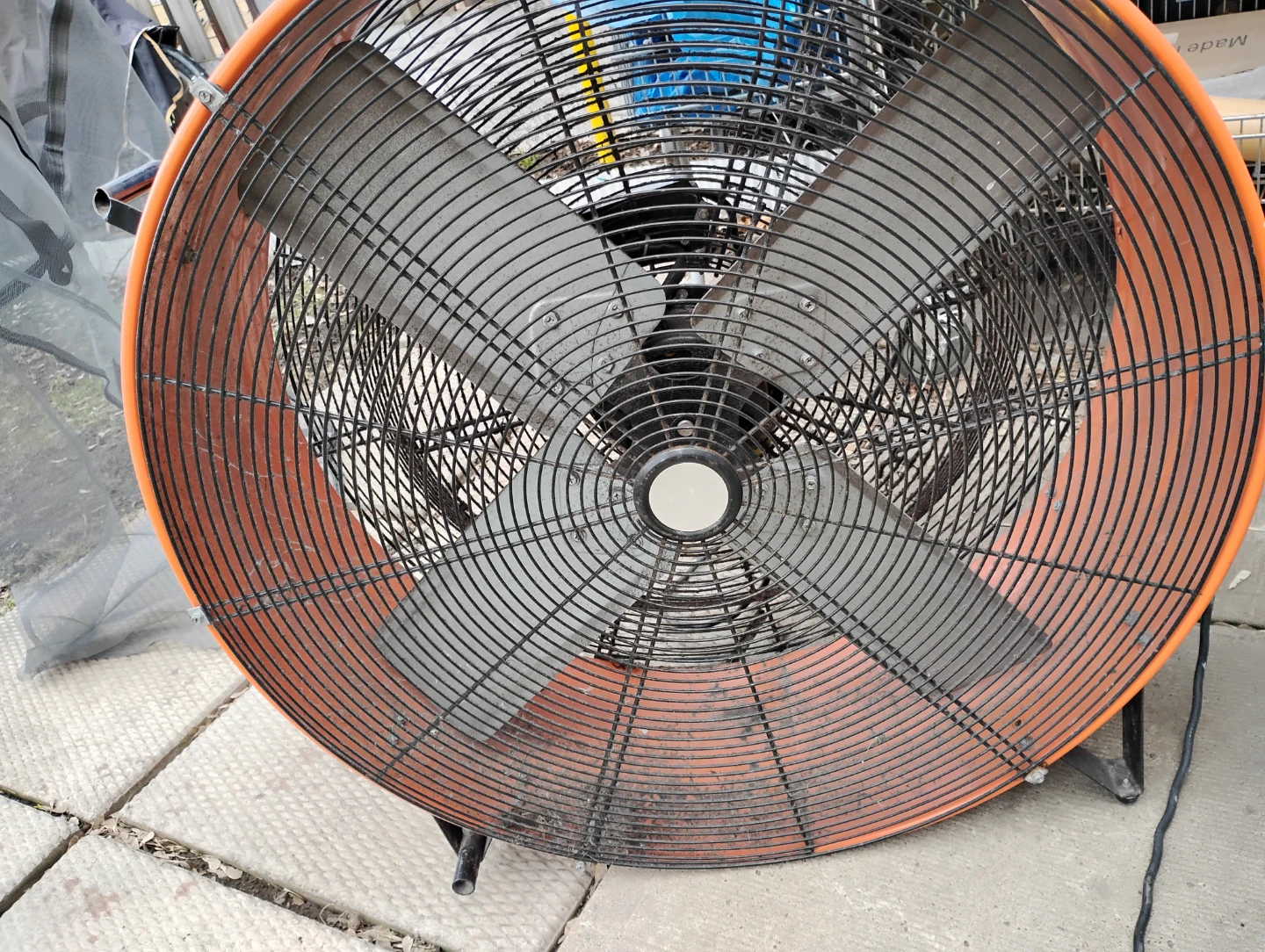 Orange Industrial Drum Fan - photo 4