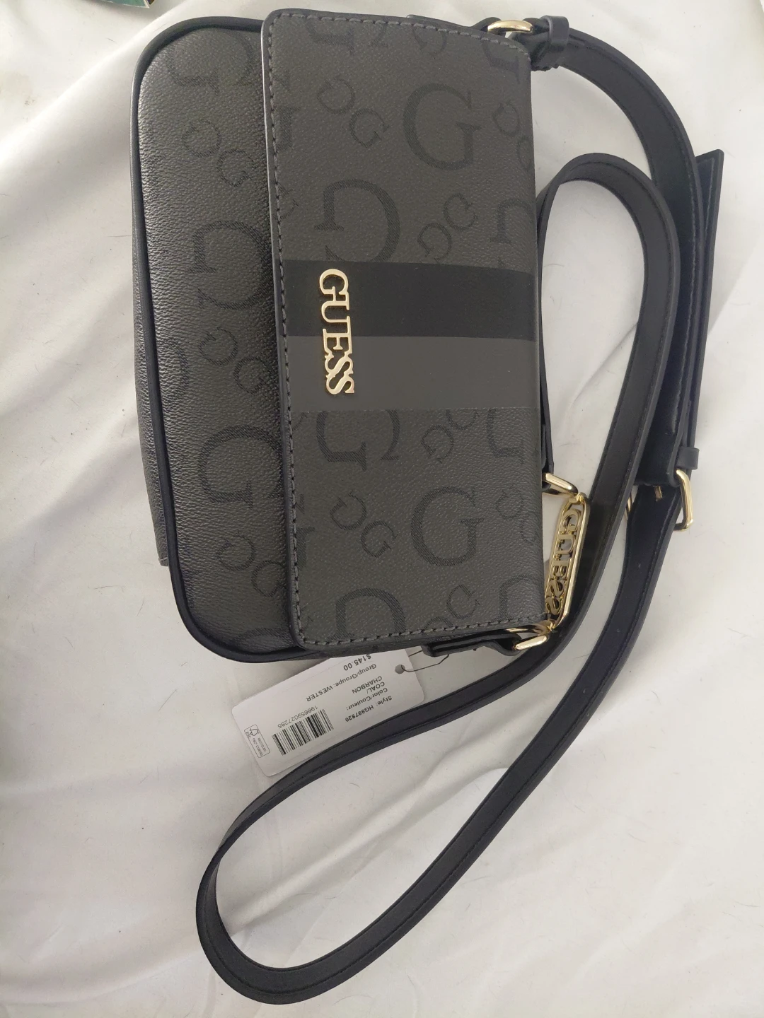Guess Wester Shoulder Bag - Coal
