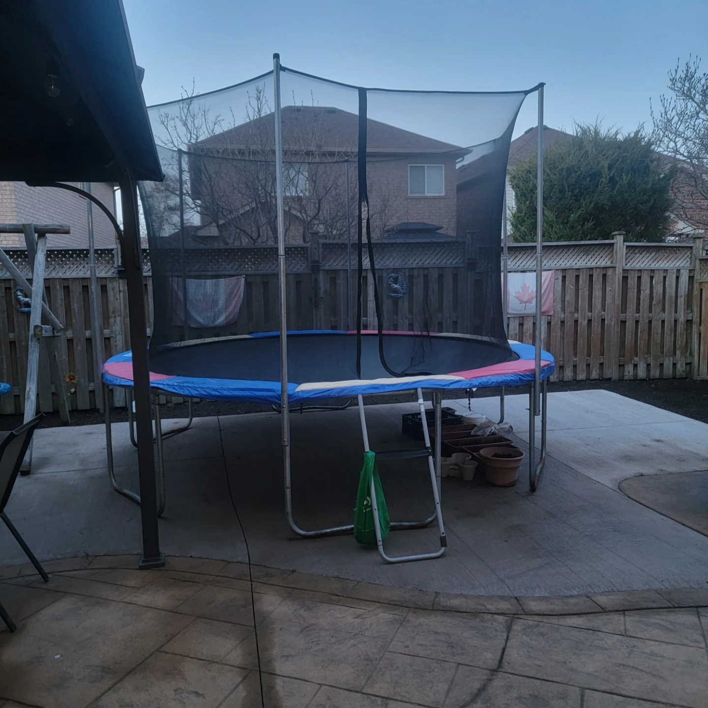 Trampoline with Safety Net and Ladder - photo 3