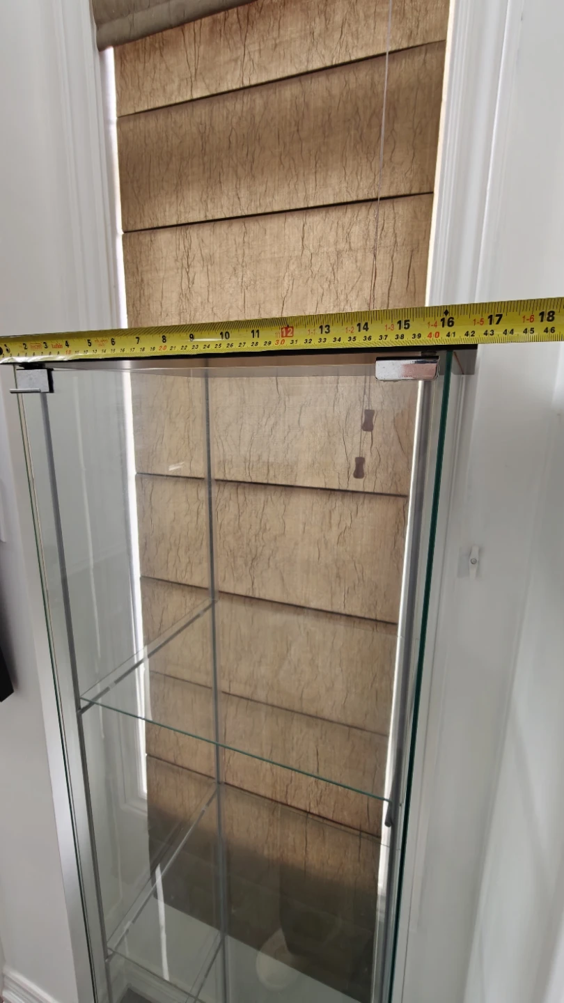 IKEA Detolf / Glass Display Cabinet with 4 Shelves - photo 3