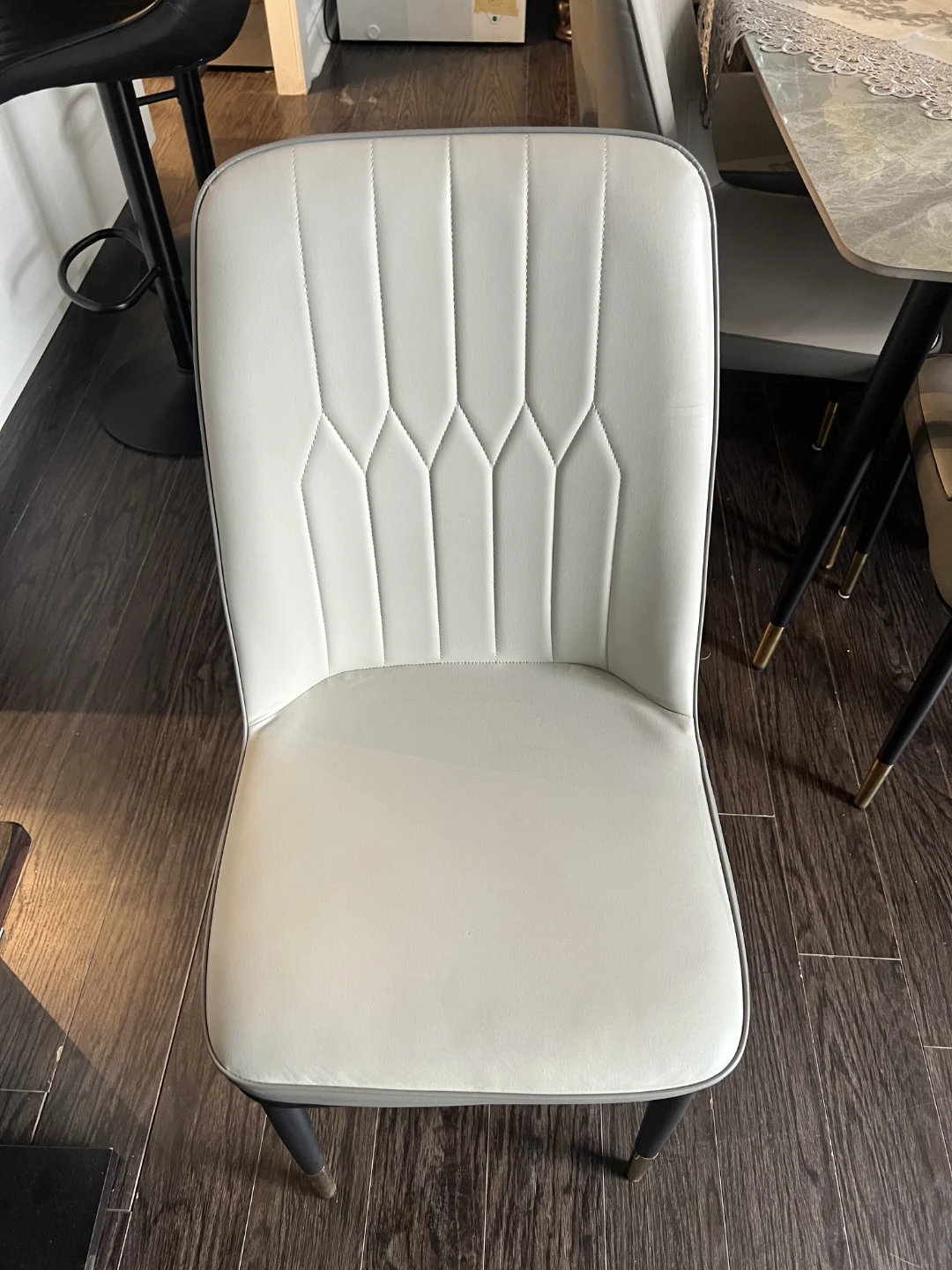 Marble Dining Table Set with 6 Chairs