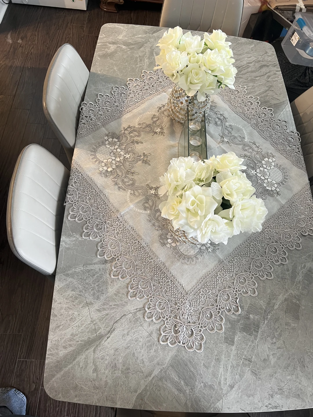 Marble Dining Table Set with 6 Chairs - photo 4