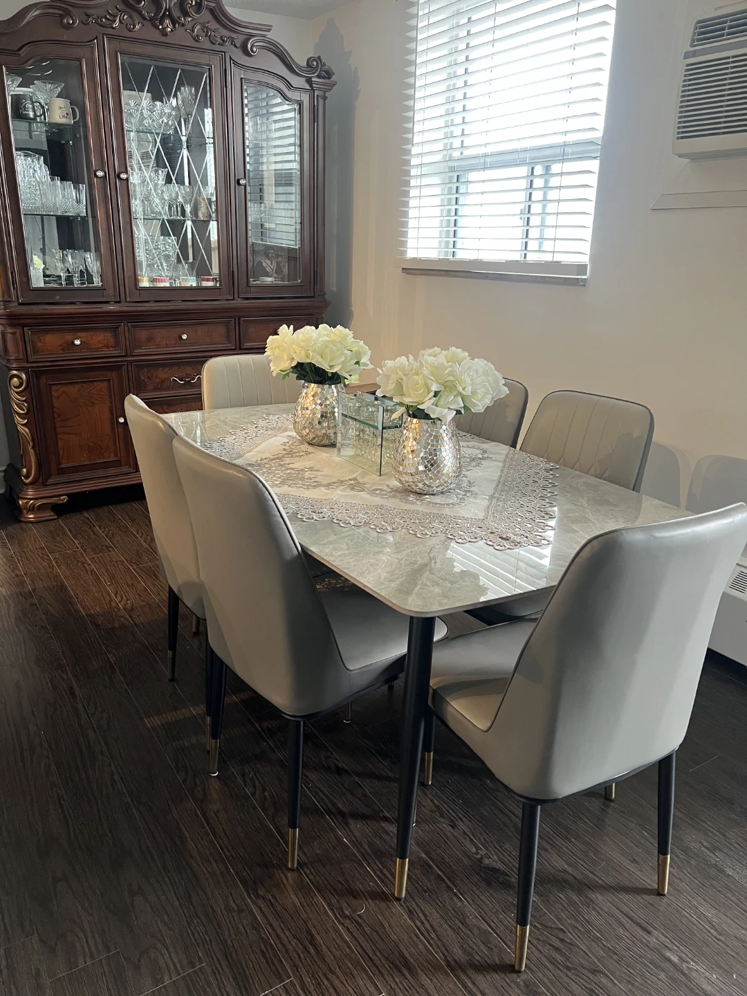 Marble Dining Table Set with 6 Chairs - photo 5