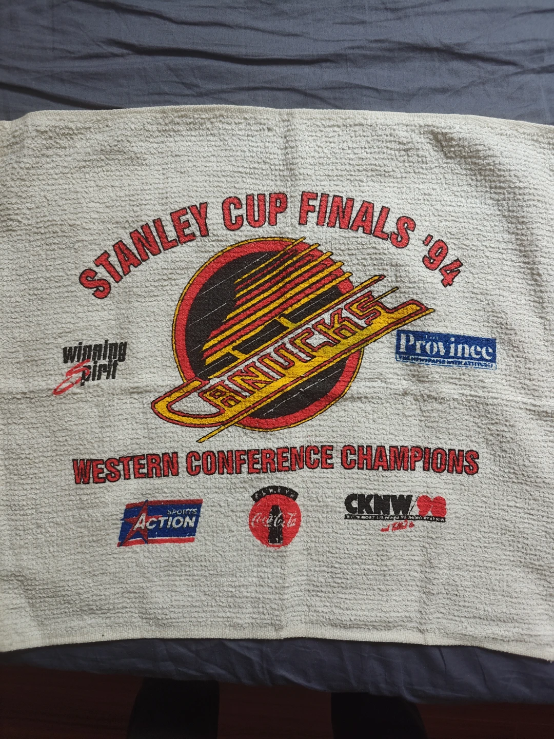 Stanley Cup Finals '94 Vancouver Canucks Towel - photo 2