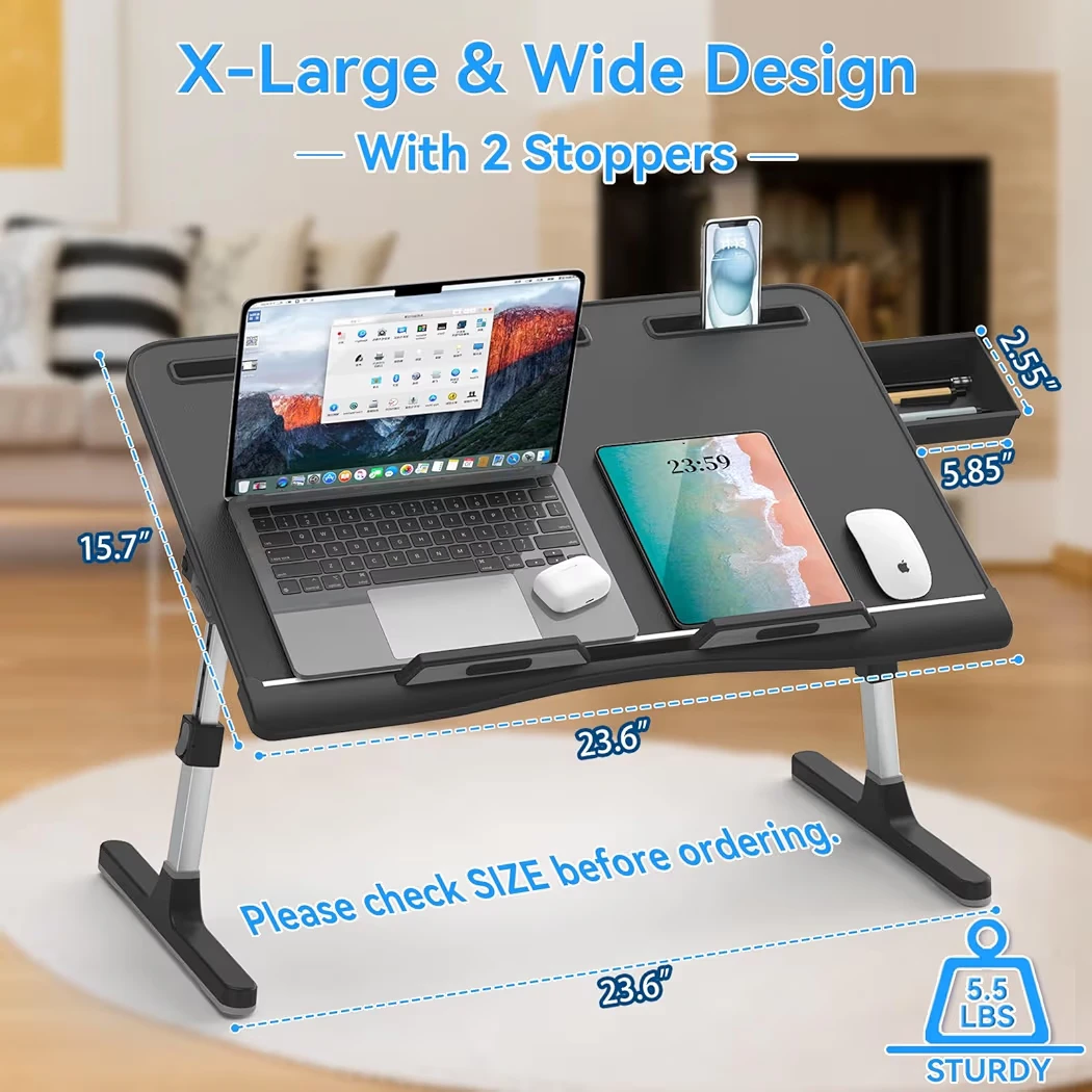 Adjustable Laptop Bed Tray Table