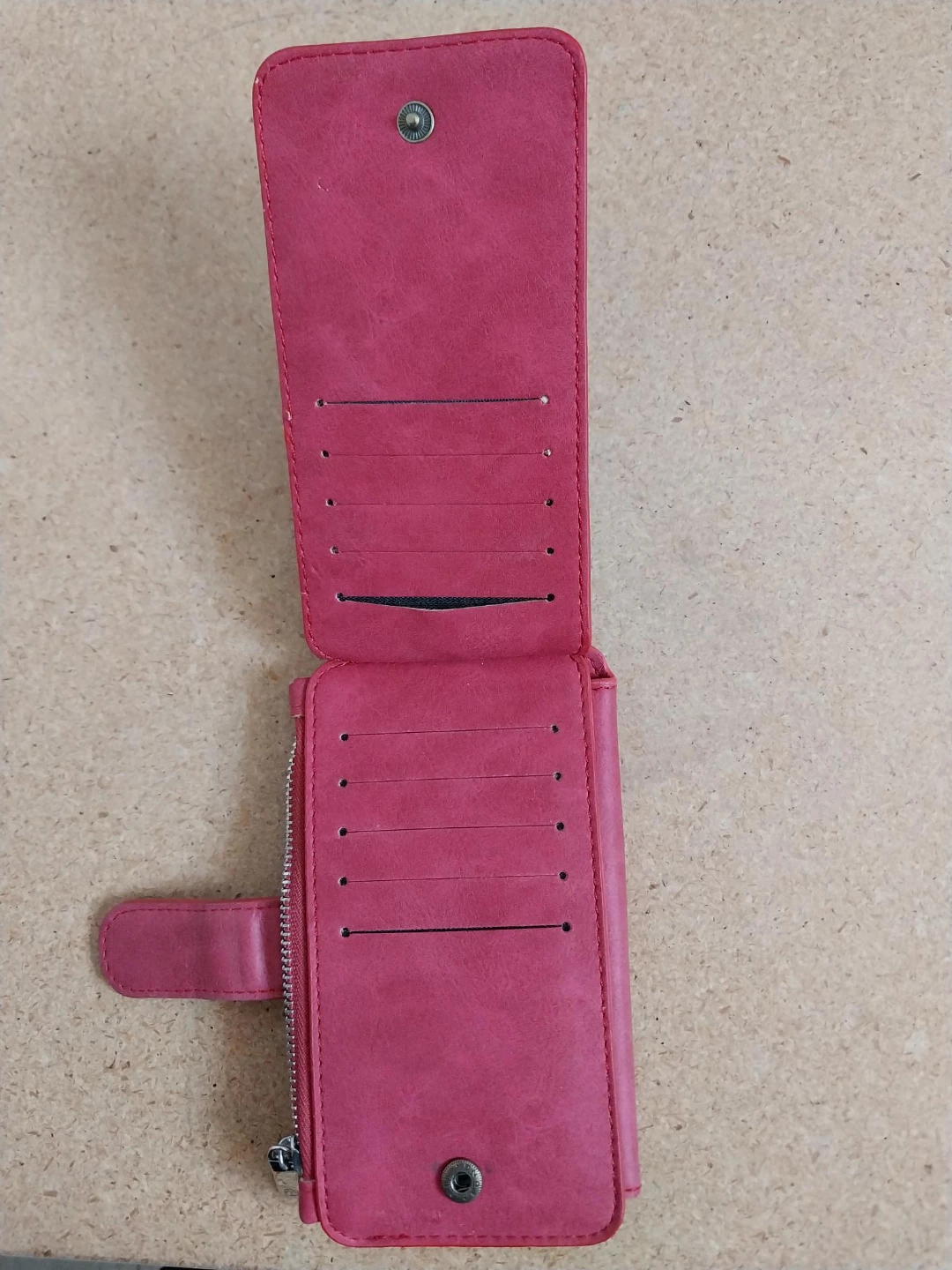 Caselize Pink Wallet with many card Slots and Zippered Section. - photo 3