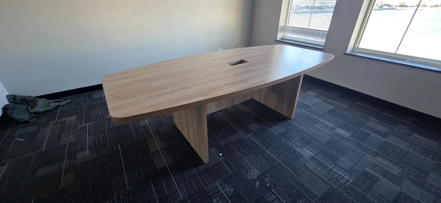 Conference Table - Oval Wood Grain - photo 2