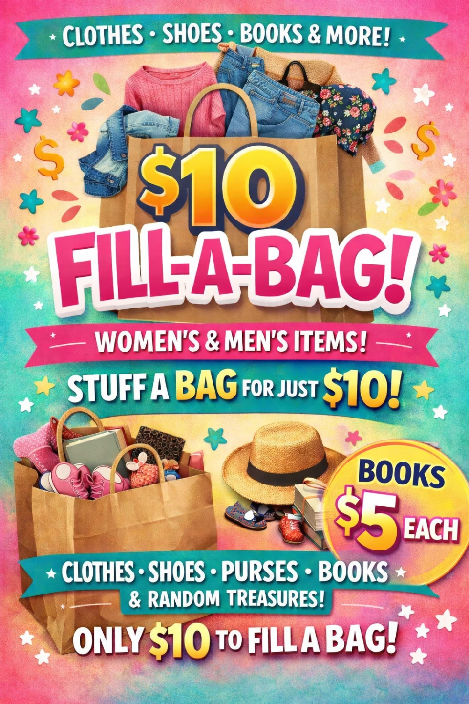 Fill a Bag Yard Sale - Women's Clothing