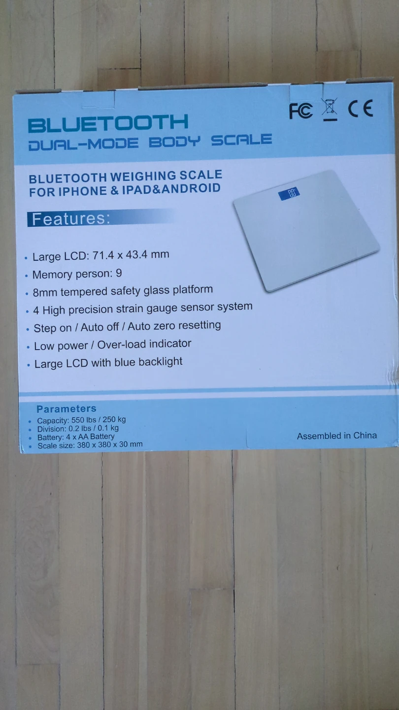 Bluetooth Dual-Mode Body Scale EM-724BT Ver.2 - photo 3