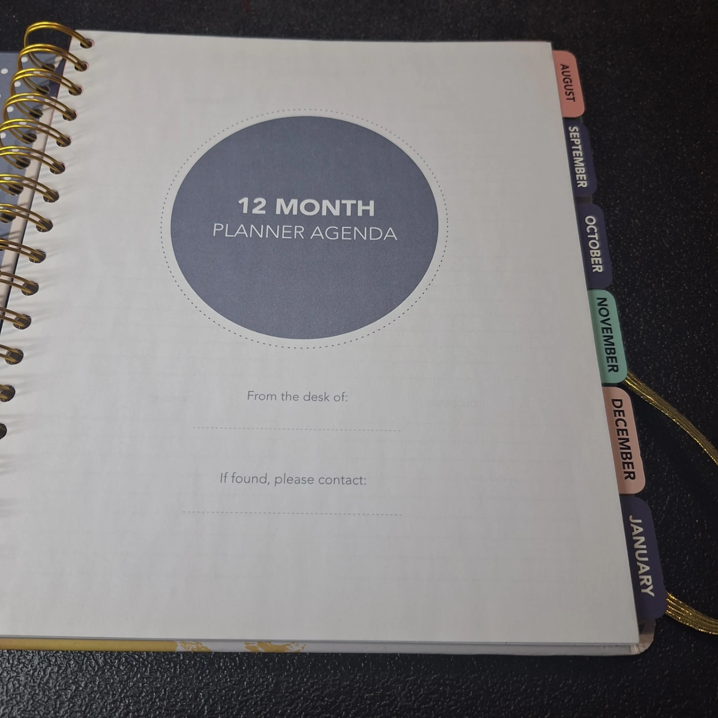 12 Month Planner Agenda - photo 3