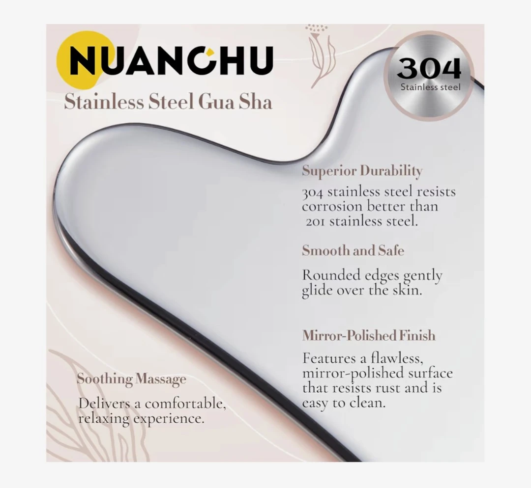 NUANCHU Stainless Steel Gua Sha Stone - photo 2