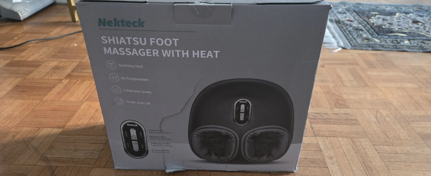 Nekteck Shiatsu Foot Massager with Heat - photo 2