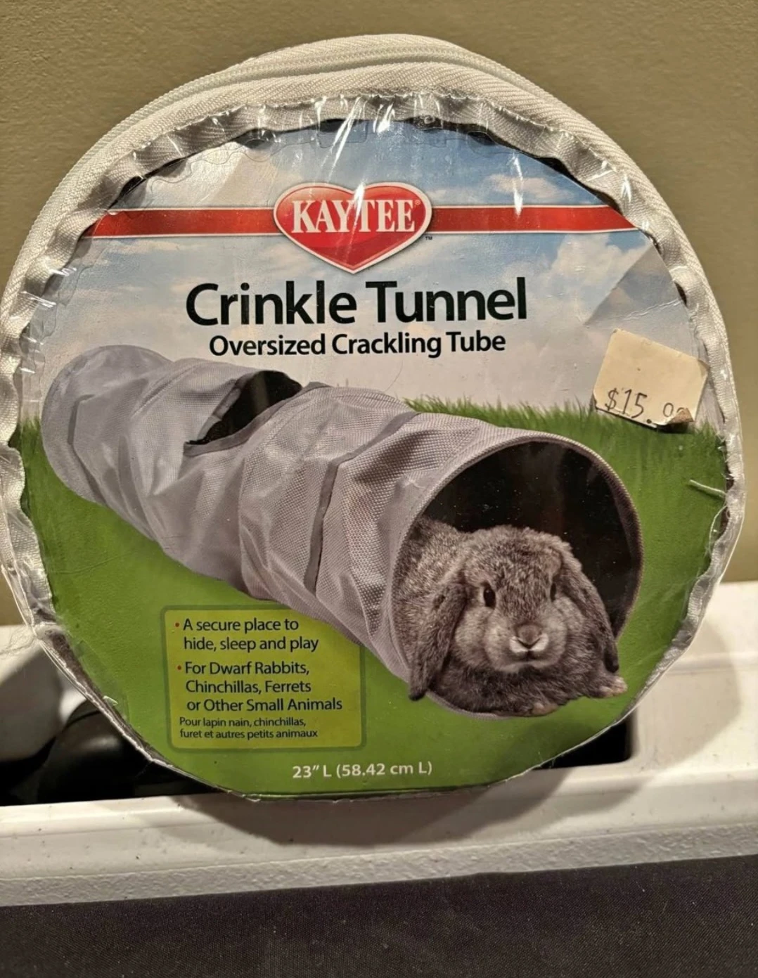 Kaytee Crinkle Tunnel Oversized Crackling Tube 23" L