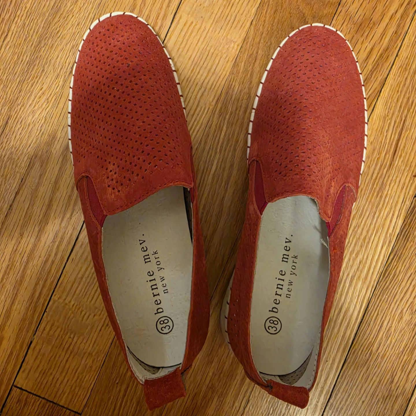 Bernie Mev Burnt Orange Slip on Sneakers