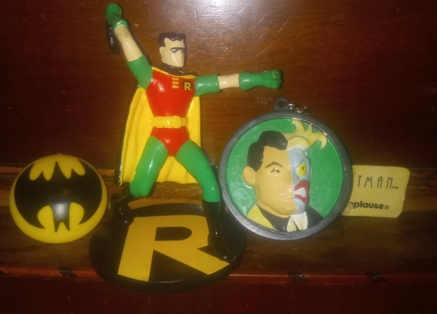Batman Robin and Two-Face Collectible Figures