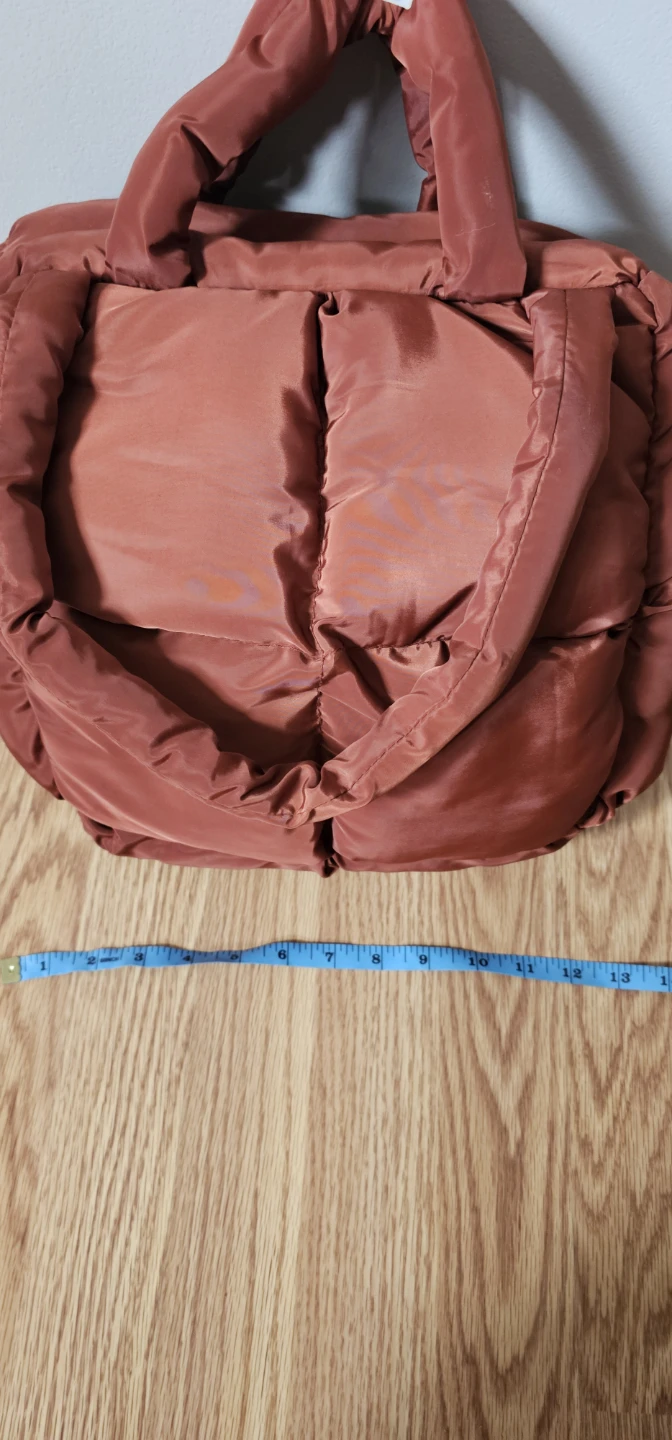 Puffer Tote Bag - Brown - photo 3