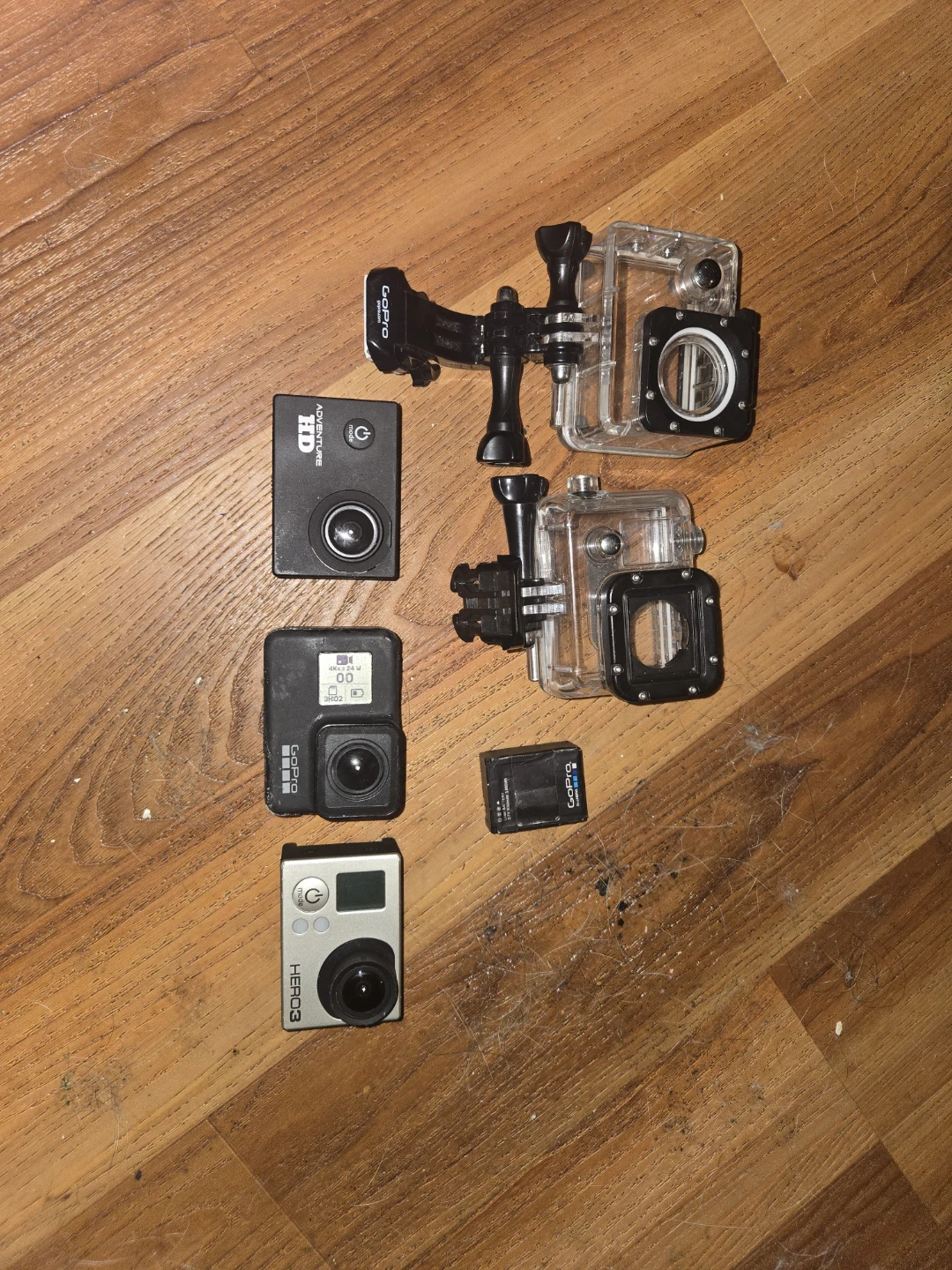 GoPro HERO3, black 5 and Adventure HD Action Cameras Bundle