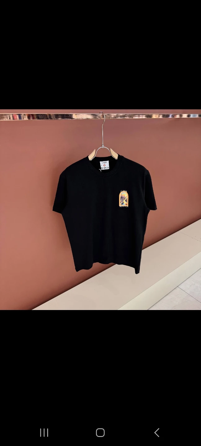 Black Casablanca T-Shirt with Paris Graphic