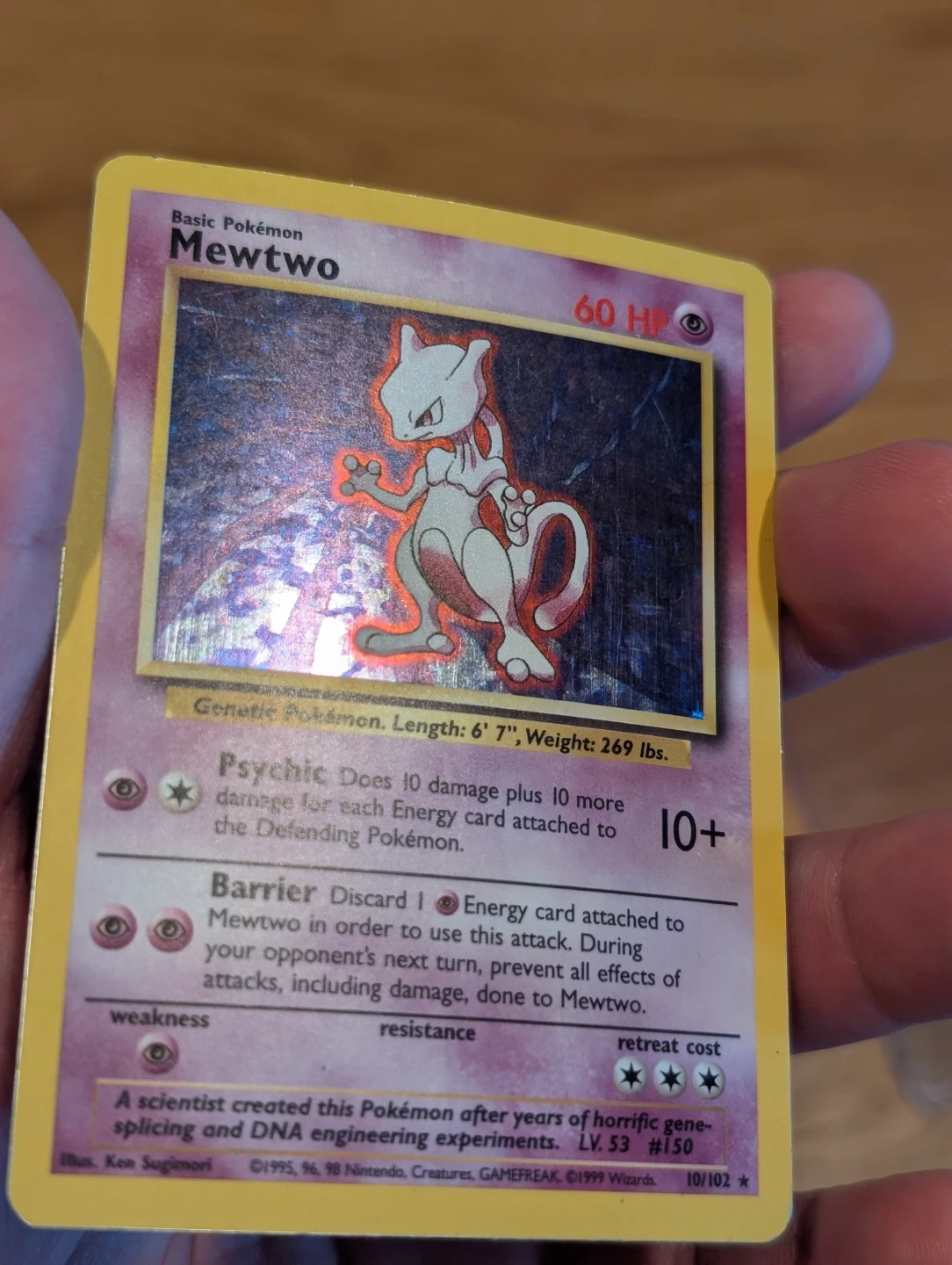 Mewtwo Base Set HOLO 10/102 - Pokemon - photo 4