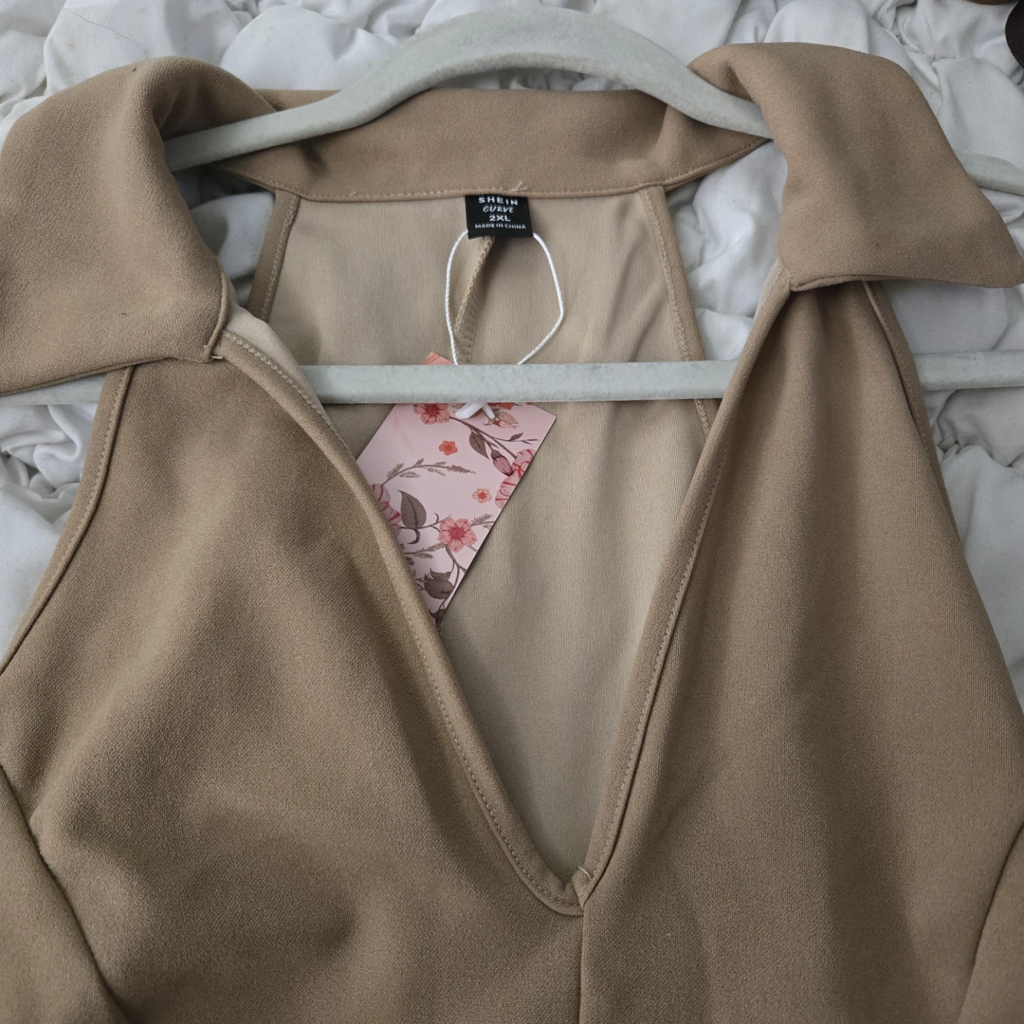 SHEIN Curve Beige Halter Neck Dress 2XL - photo 2