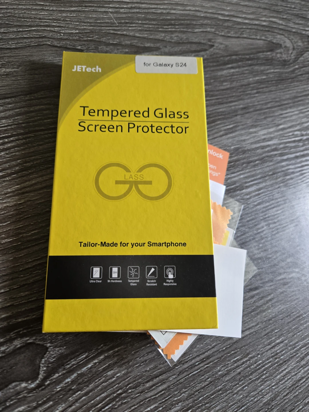 JEtech Tempered Glass Screen Protector for Galaxy S24