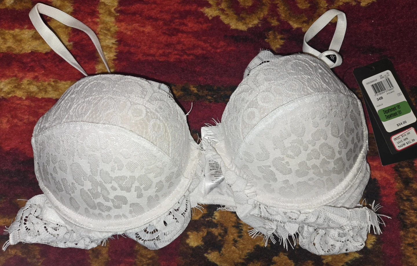 Guess Push Up Bra - White - 34B