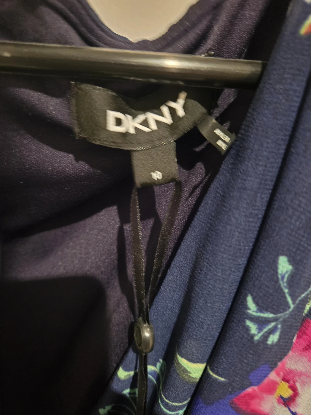 DKNY Floral Wrap Midi Dress Size 10 - photo 3
