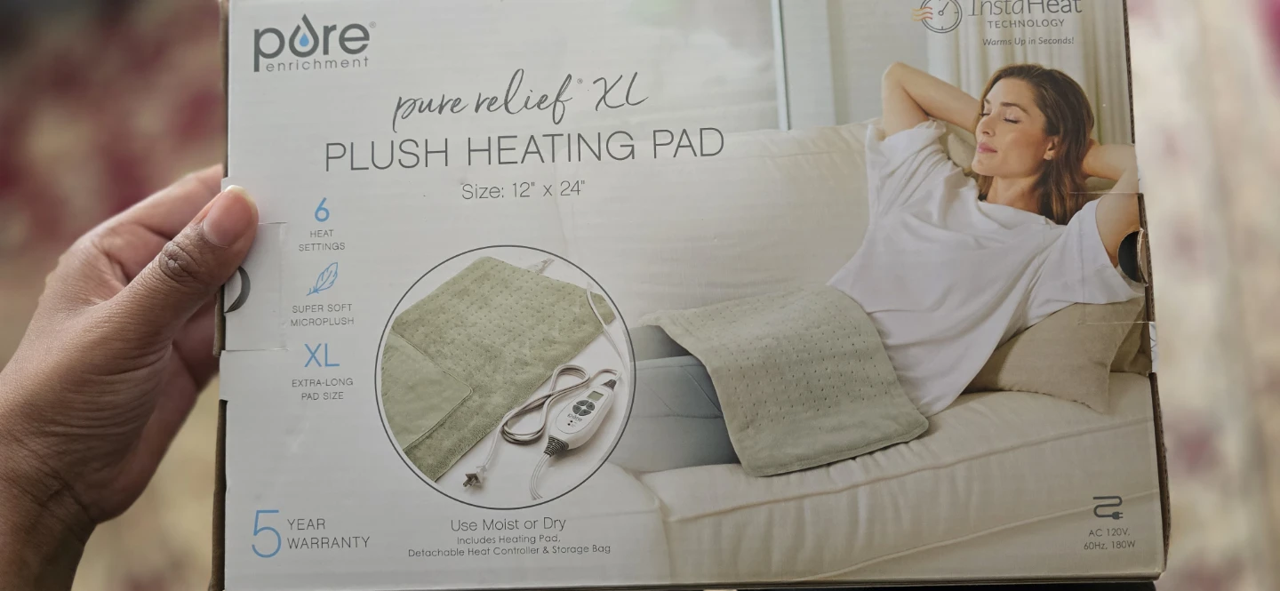 Pure Enrichment PureRelief XL Plush Heating Pad
