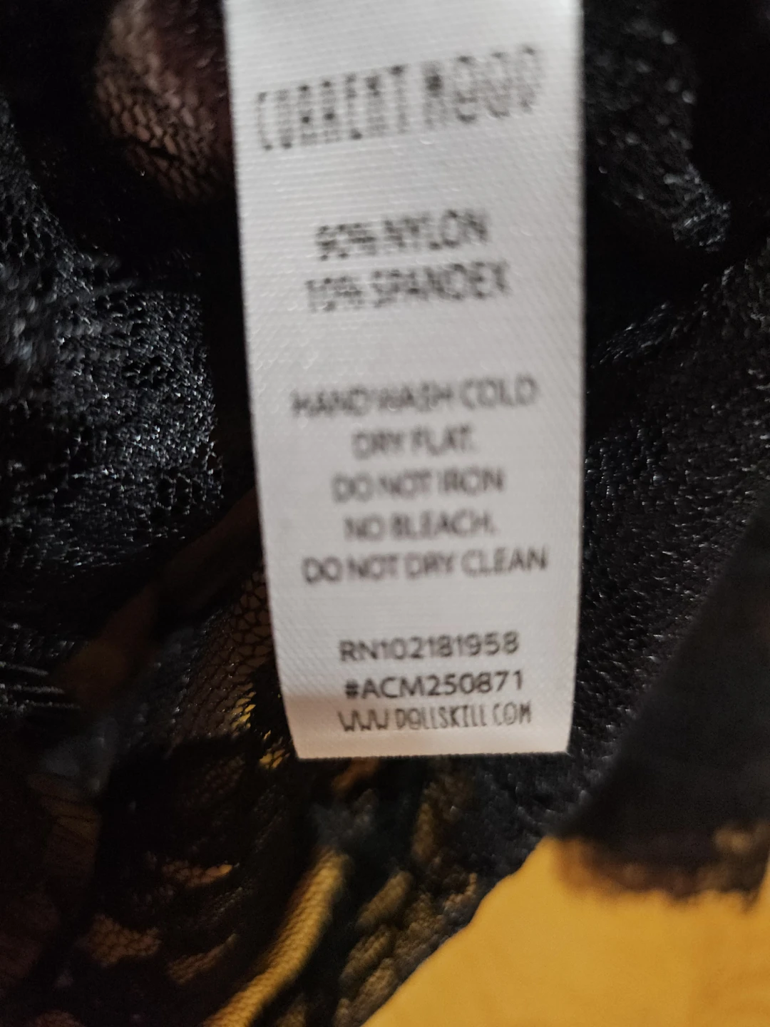Current Mood Black Lace Mock Neck Long Sleeve Top - photo 5