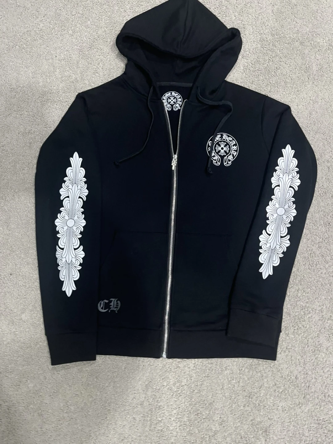 Chrome hearts hoodie zip up