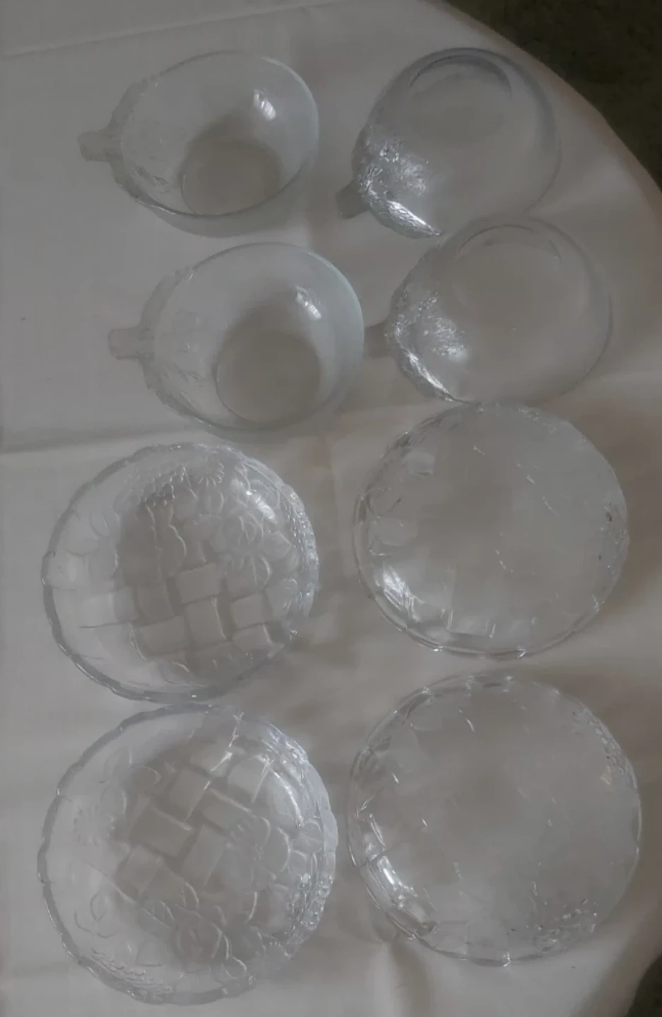 2 Set of 4 Glass Dessert Bowls
