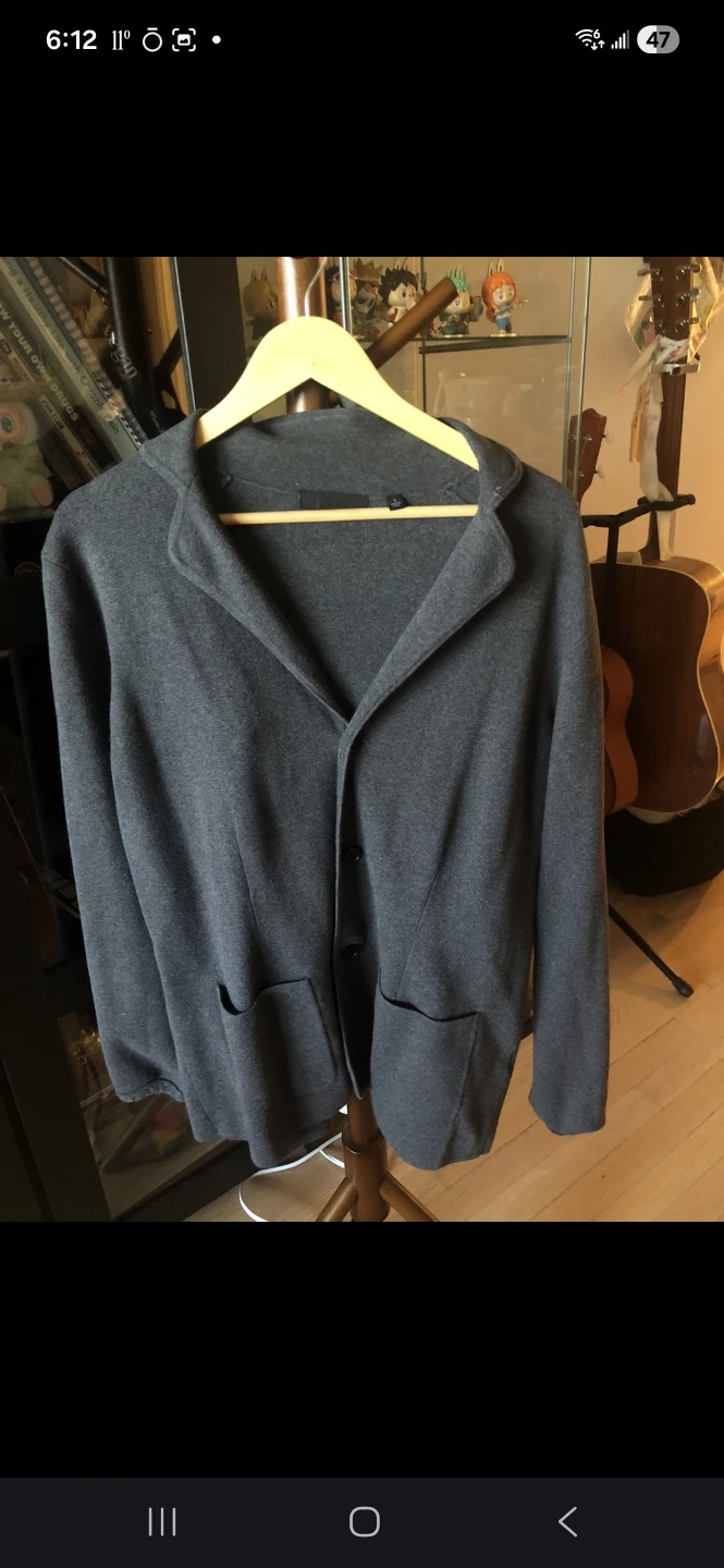 Uniqlo Cardigan Sweater Grey Size L