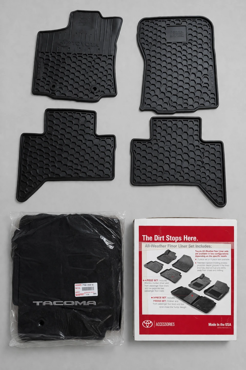 Toyota Tacoma All-Weather Floor Liners Set