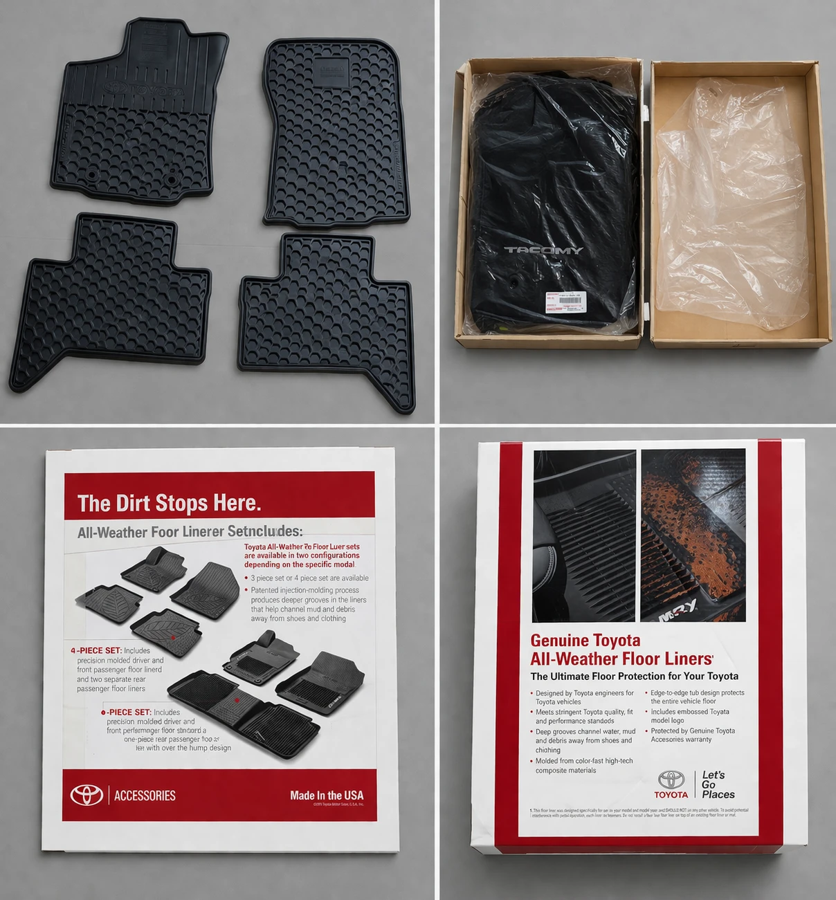 Toyota Tacoma All-Weather Floor Liners Set - photo 2