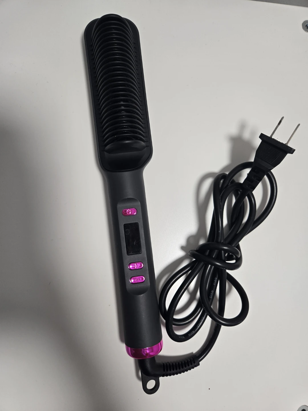 Black Hair Straightening Comb Brush