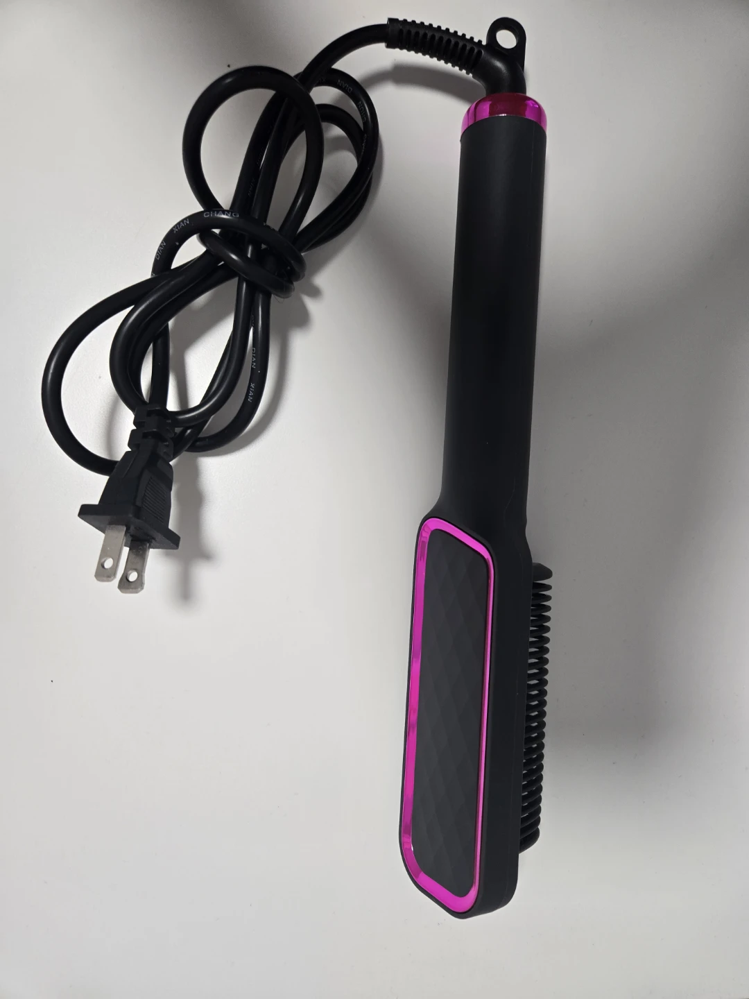 Black Hair Straightening Comb Brush - photo 2