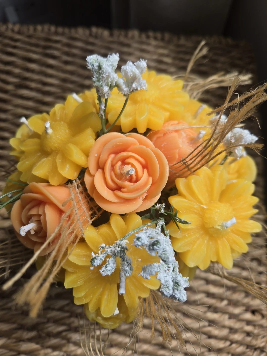 Candle flower bouquet - photo 2