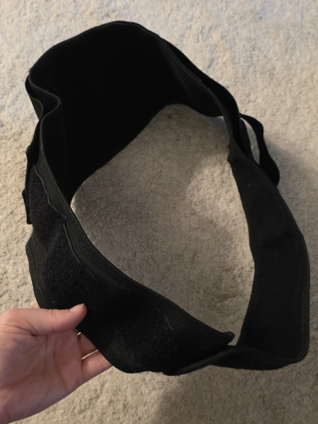 Black Elastic Back Support Brace