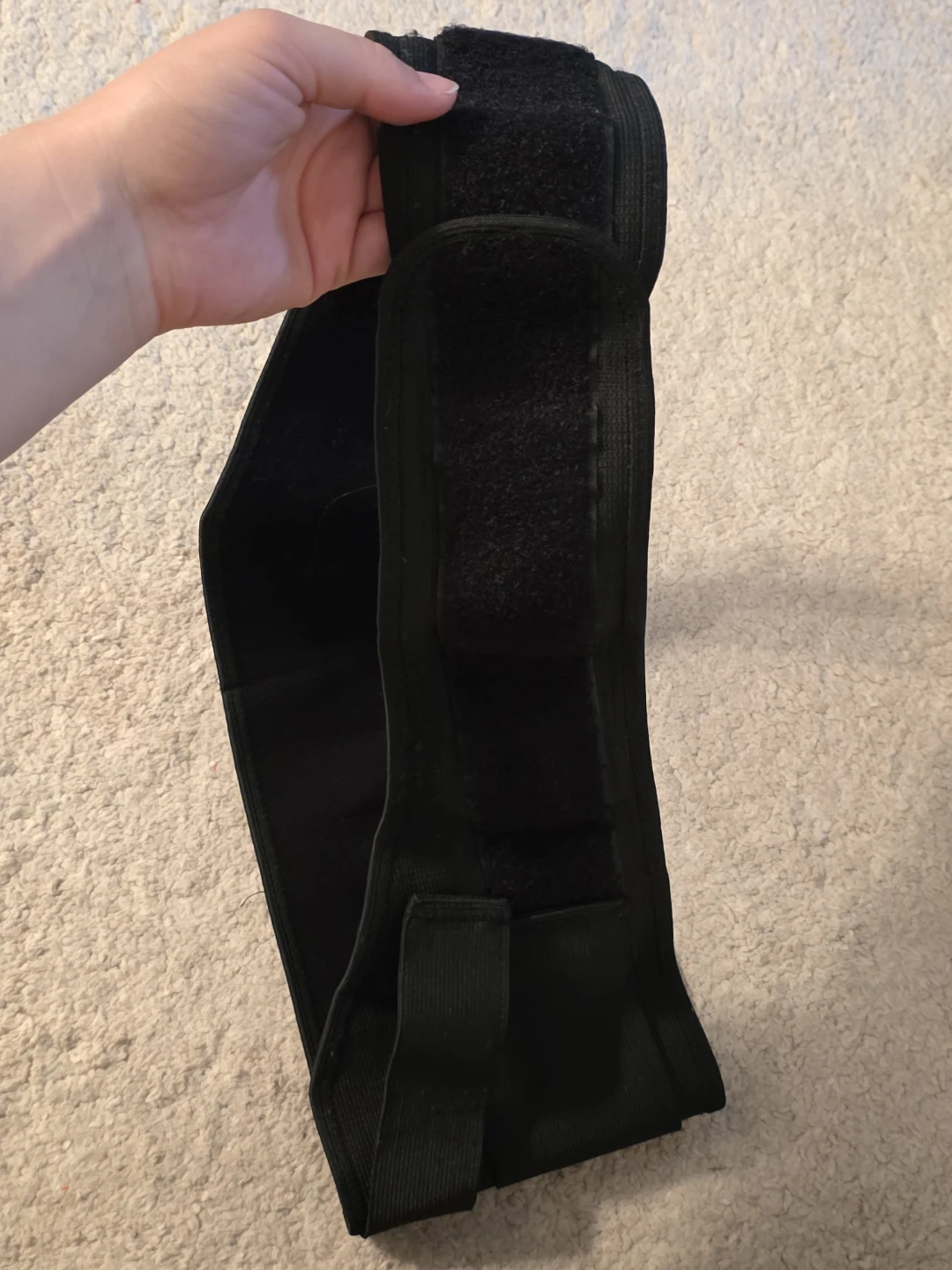 Black Elastic Back Support Brace - photo 3