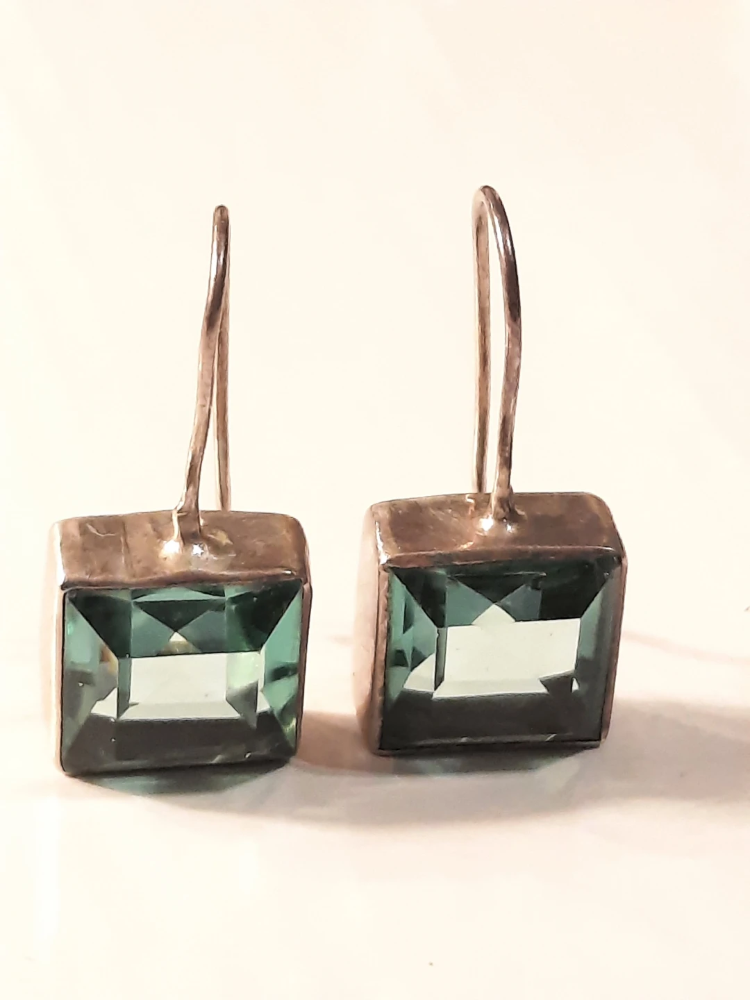 925 silver Gemstone Drop Earrings
