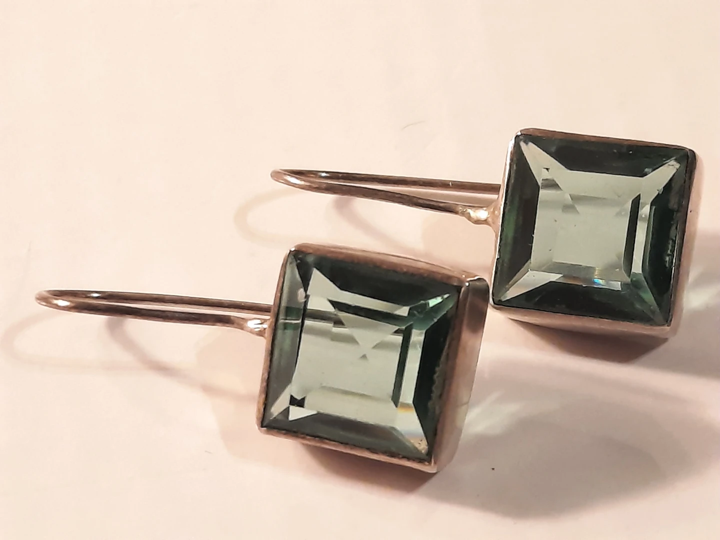 925 silver Gemstone Drop Earrings - photo 3