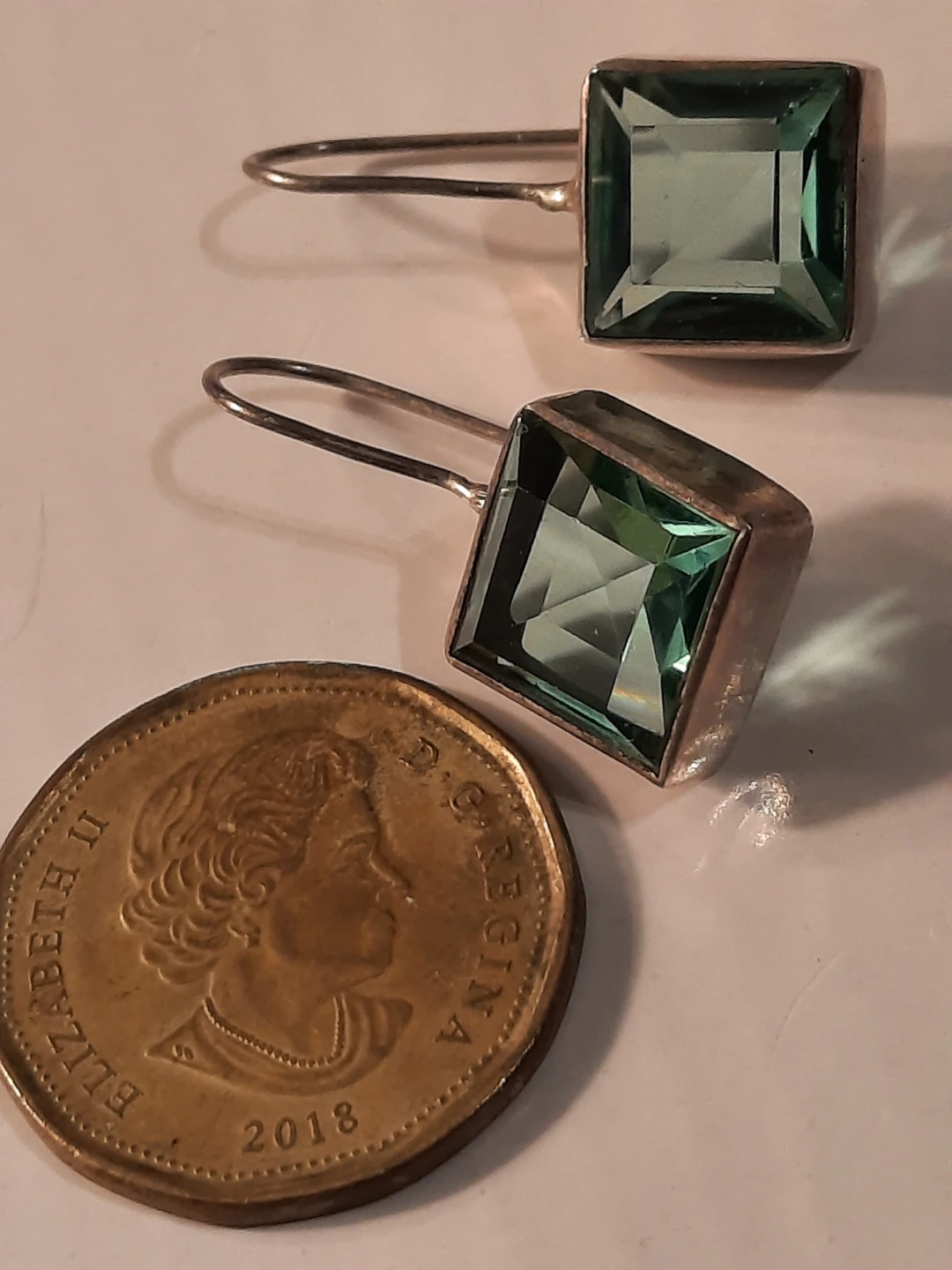 925 silver Gemstone Drop Earrings - photo 4