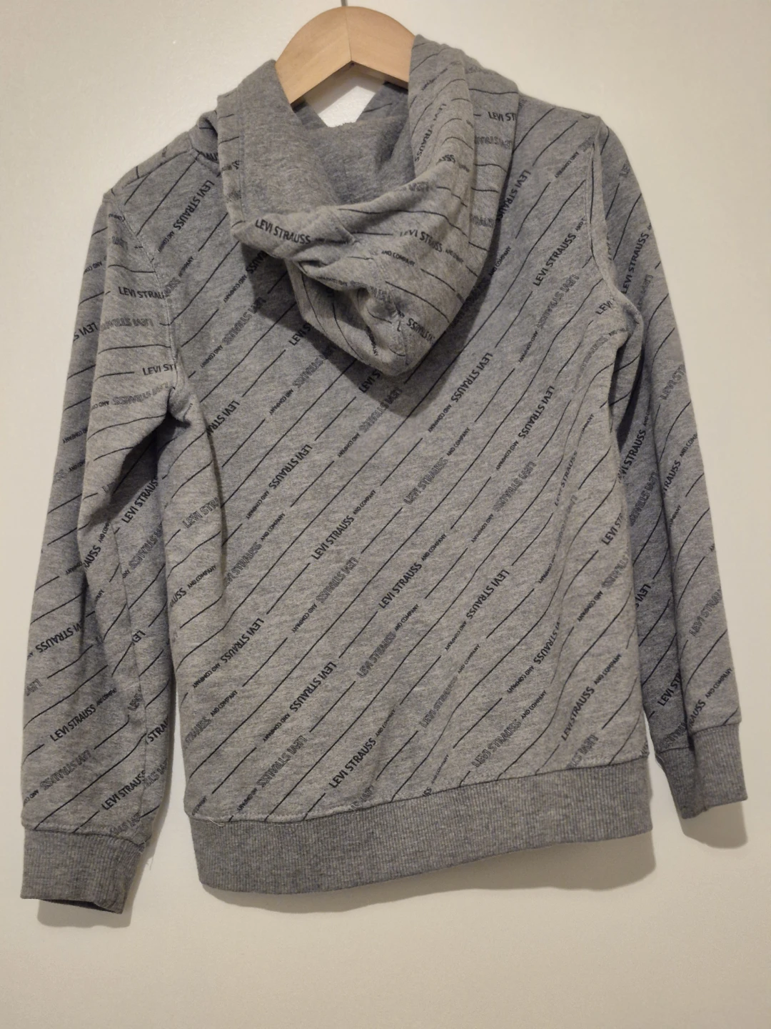 Levi's Grey All-Over Logo Hoodie - photo 2