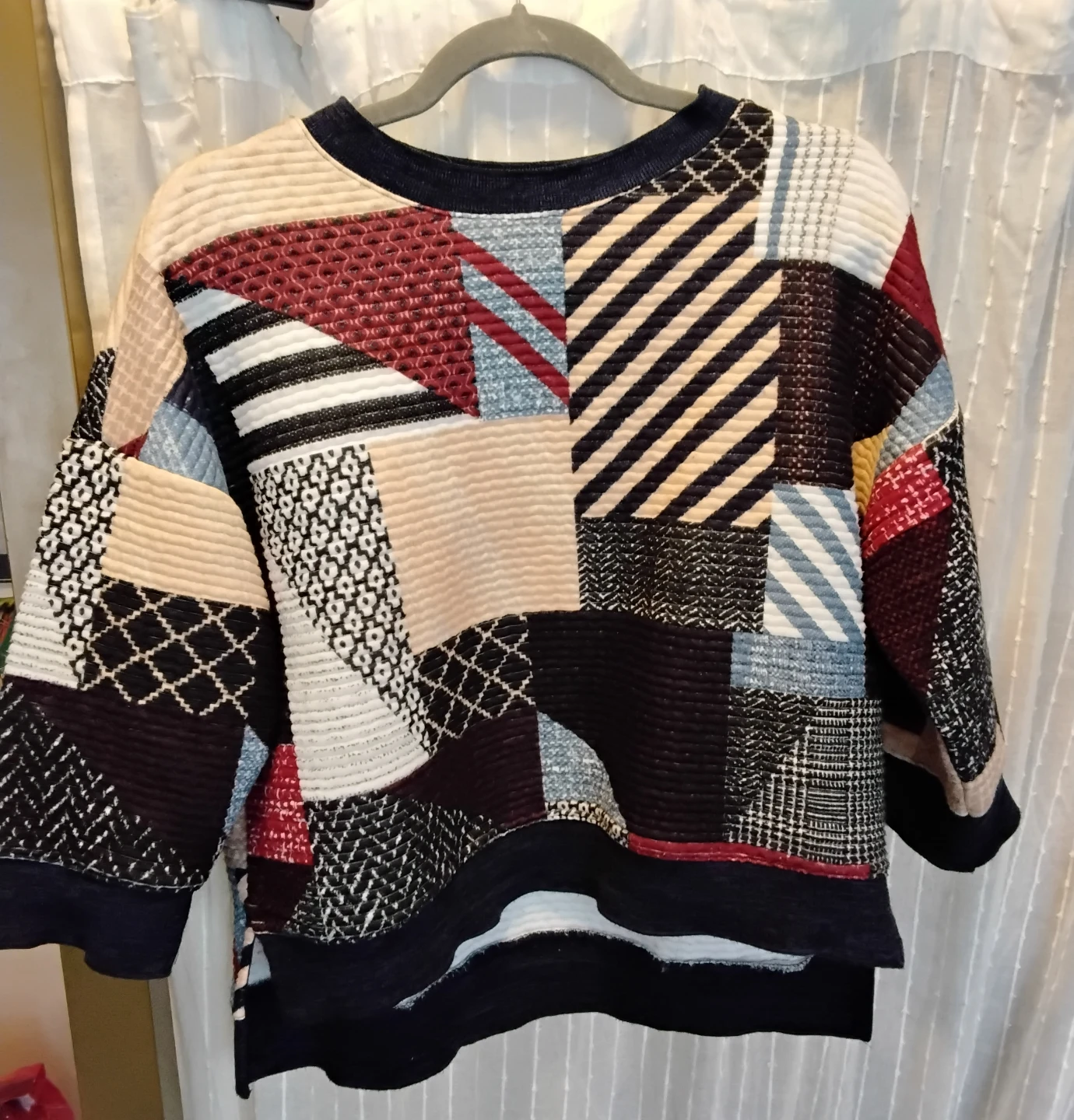 Zara/Trafaluc Patchwork Sweatshirt